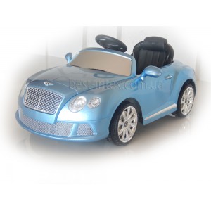 Электромобиль Bentley Continental 520 R-4 (Голубой, Р/У, 12V/7AH, 2 двигателя 35W)