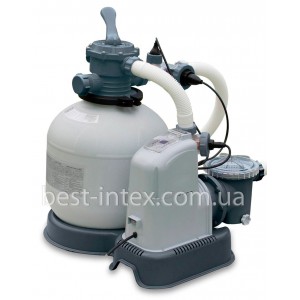 Intex 28680 Фильтрующий насос с песочным фильтром и хлор-генератором