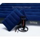 Intex 68765 (152х203х 22 см.)  Двуспальный надувной матрас + ручной насос и 2 подушки