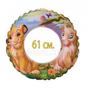 Intex 58259 (61 см.) Надувной круг "Король Лев"