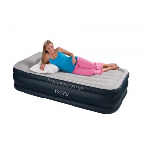Intex 67730 (99х191х48 см.) без насоса. Надувная кровать Twin Deluxe Pillow Rest односпальная.
