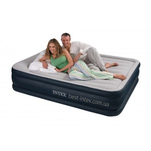 Intex 67736 (152х203х43 см.) без насоса. Надувная кровать Twin Deluxe Pillow Rest двуспальная 