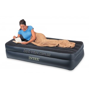 АКЦИЯ! Intex 66721 (99х191х47 см.) без насоса.Надувная односпальная кровать Twin Rising Comfort 