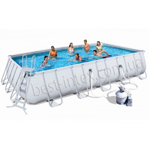 BestWay 56471 Каркасный бассейн (671х366х132 см.) + песочный насос