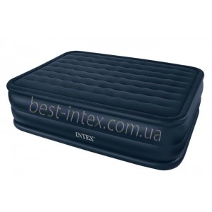 Intex 66718 (152х203х56 см.) + 220V. Двуспальная надувная кровать Rising Comfort 