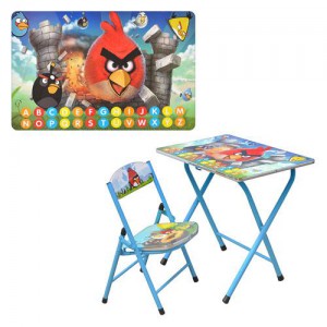 Столик со стульчиком DT 19-5 Angry Birds (60-40-52 см)
