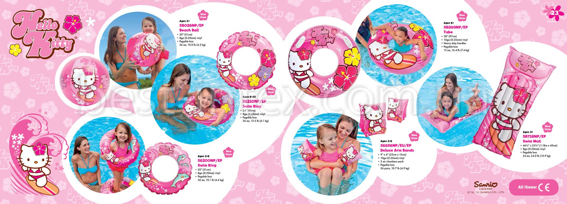 Серия надувных изделий Intex Disney Hello Kitty Надувные изделия Интекс Hello Kitty