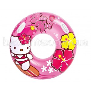 Intex 58269 (97 см.) Надувной круг "Hello Kitty"