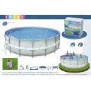 АКЦИЯ! Intex 28336 (549х132 см.) + насос-фильтр c хлоргенератором, аксессуары. Каркасный бассейн Intex Ultra Frame Pool  