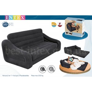 Intex 68566-1 NEW 2018 (193х221х66см) без насоса. Надувной диван