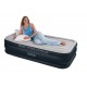 Intex 67732 (102х203х43 см.) + 220V. Надувная высокая односпальная кровать Twin Deluxe Pillow Rest  