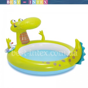 Детский надувной бассейн Intex 57431 Крокодил (198-160-91 см)