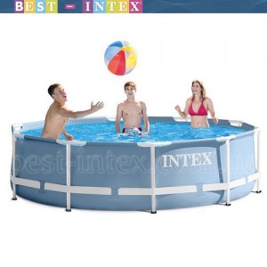 Intex 28700/26700  (305-76 см.) Голубой NEW  Каркасный сборно-разборный бассейн Metal Frame Pool