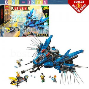 Конструктор Bela 10721 Ниндзяго Самолёт-молния Джея (аналог Lego Ninjago Movie 70614) (912 деталей)