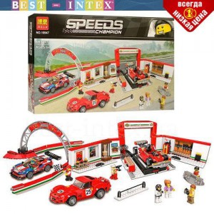 Конструктор Bela 10947 Гараж Ferrari (Аналог Lego 75889), (883 детали)