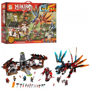 Конструктор Ninja SY861 (аналог Lego Ninjago 70627) Кузница Дракона (1208 деталей)