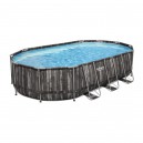 Каркасный бассейн Bestway Wood style 5611R (610х366х122) с картриджным фильтром
