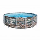 Круглый каркасный бассейн Bestway 56886 (549 x 132 см) Power Steel™