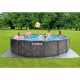 Круглый каркасный бассейн Intex 26742 (457-122 см) GreyWood Prism Frame Pool