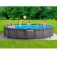 Круглый каркасный бассейн Intex 26744 (549-122 см) GreyWood Prism Frame Pool