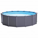 Круглый каркасный бассейн Intex 26384 (478 x 124 см) Graphite Gray Panel Pool