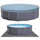 Круглый каркасный бассейн Intex 26384 (478 x 124 см) Graphite Gray Panel Pool