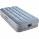 Односпальная надувная кровать Intex 64166 (99 x 191 x 36 см) Dura-Beam Plus + Встроенный электронасос 220В