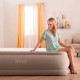 Двуспальная надувная кровать Intex 64478 (152 x 203 x 51 см) Thermalux + Функция терморегуляции и встроенный электронасос 220В
