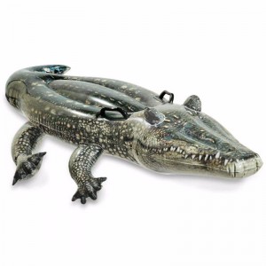 Детский надувной плотик Intex 57551 Аллигатор (170 x 86 см) Realistic Gator Ride-on