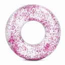 Надувной круг Intex 56274 (119 см) Прозрачный блеск (Розовый)