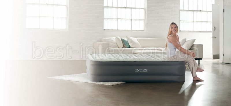 Потрясающий комфорт надувной кровати Intex (Интекс)!